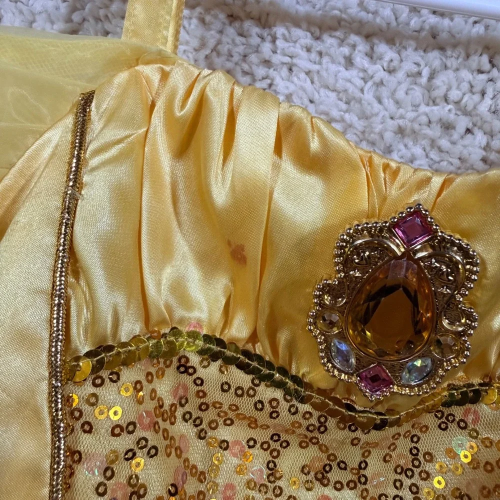 Disney Store Belle Beauty and the Beast Princess Costume Dress 7/8 Dress Up
